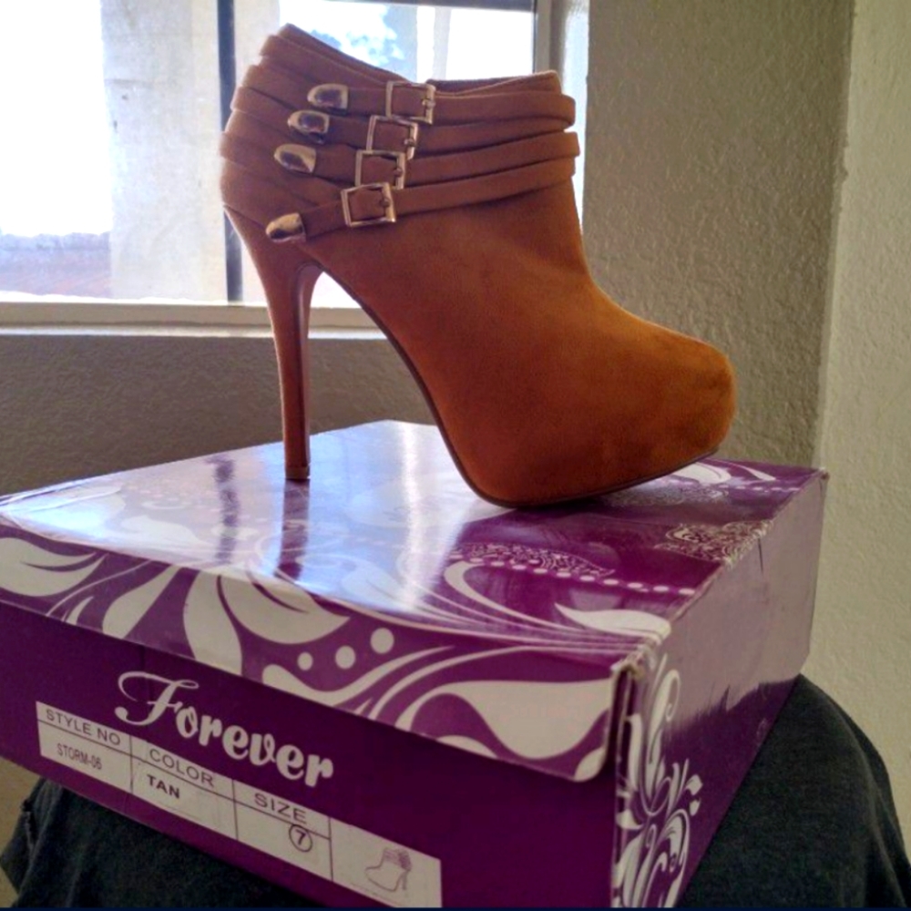 Forever Tan Heel Boots